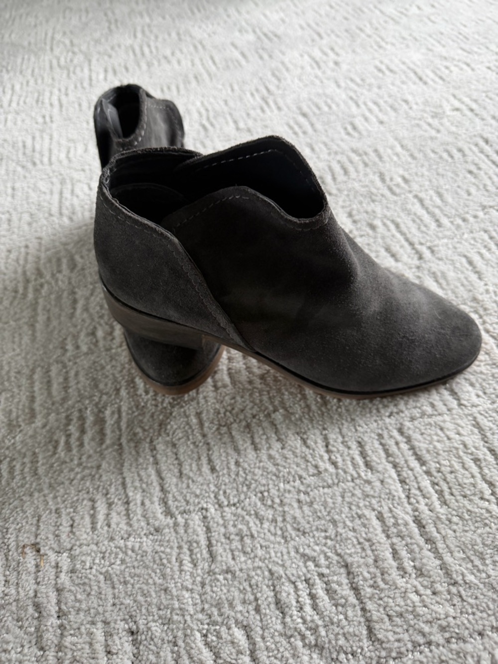 Dolce Vita Women's Black Suede Slip-On Ankle Booties